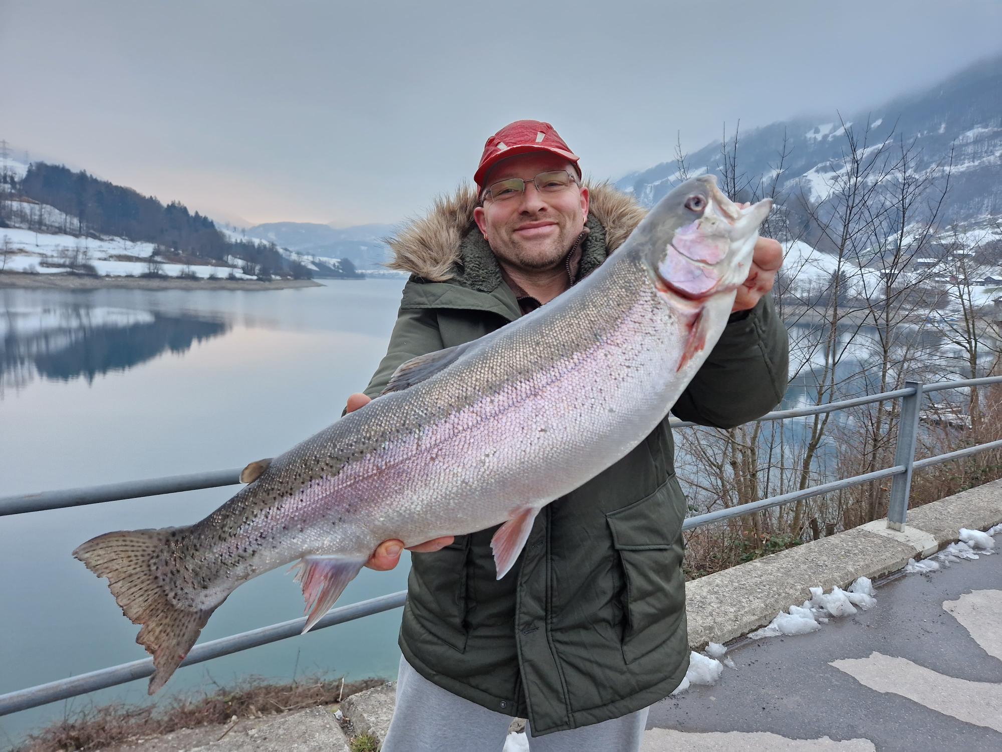 08.02.2023 Norbert Hajdu Regenbogenforelle 74cm 5.5kg