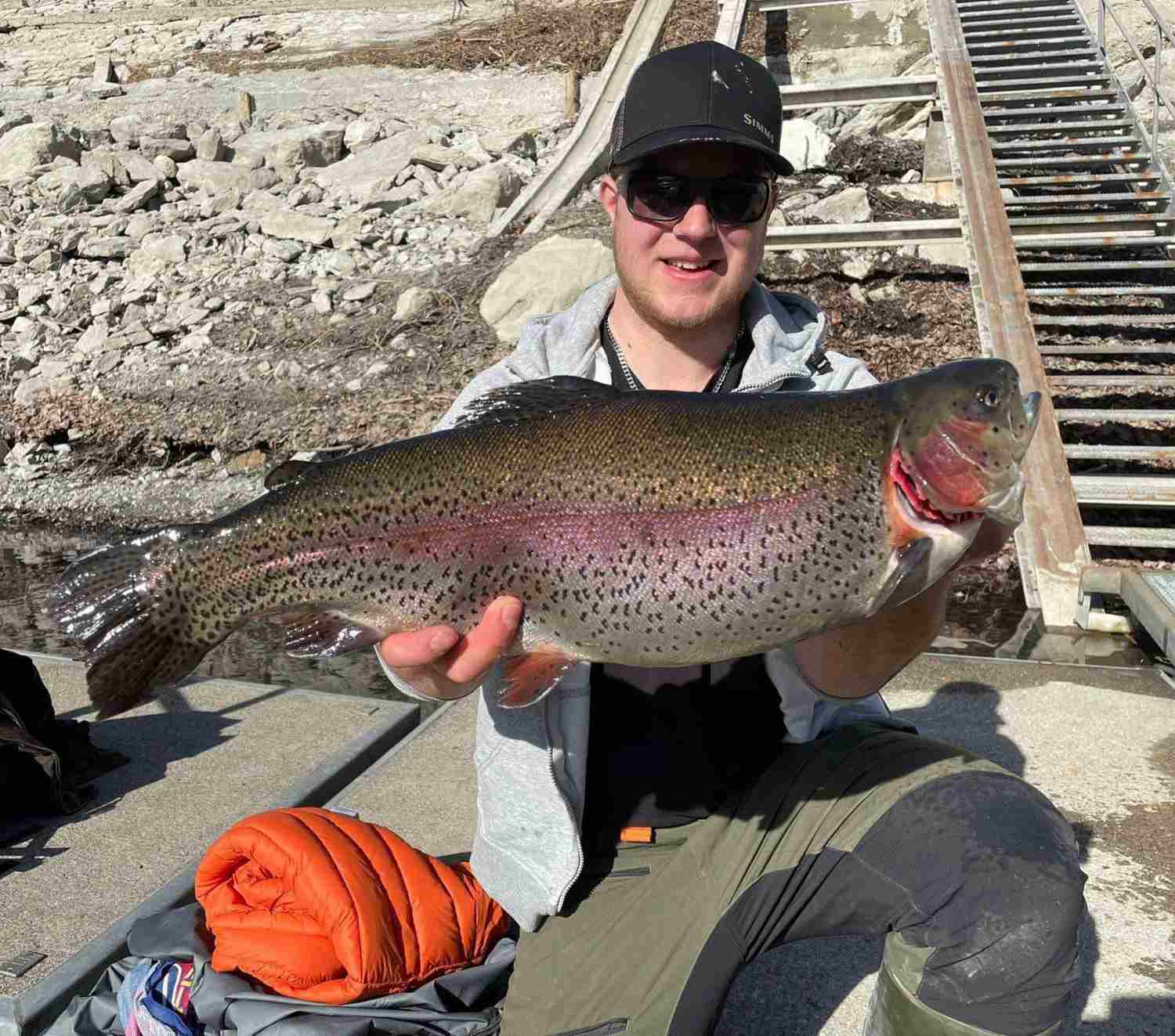 21.02.2023 Silvan Mattli Regenbogenforelle 58cm 3.38kg